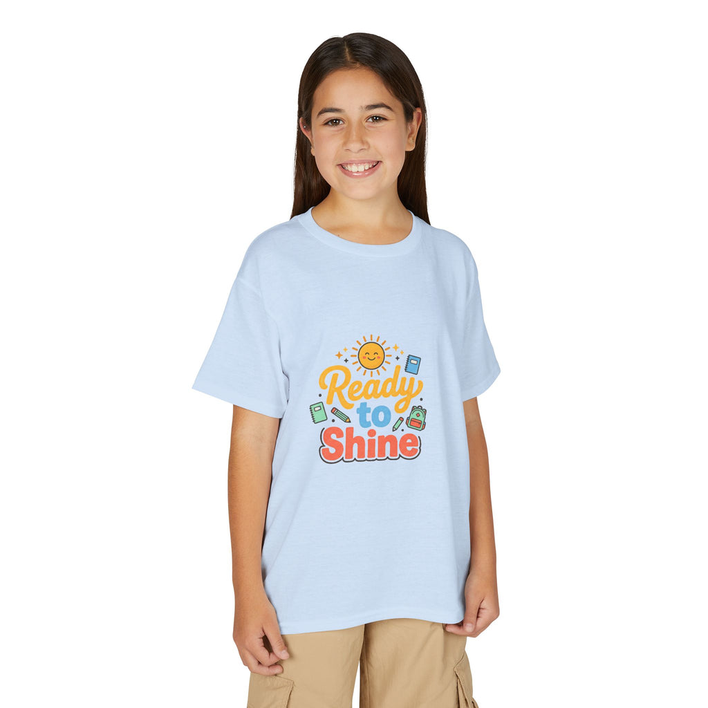 Youth T-Shirt — "Ready to Shine" Sunny Back-to-School Tee