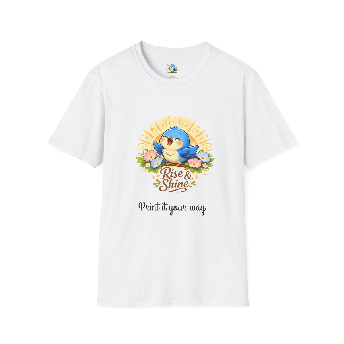 Personalized “Rise & Shine” Singing Bluebird Tee