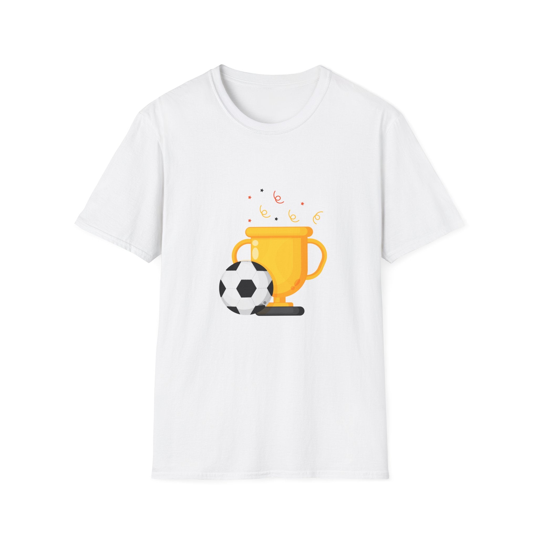 Soccer Champion Trophy T-Shirt — Kids & Fans Victory Tee