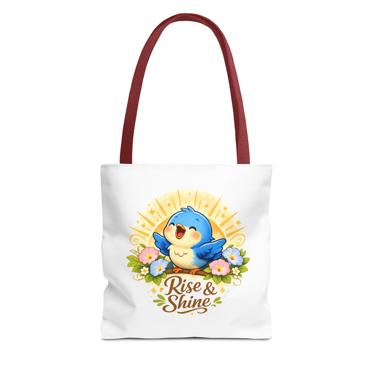 Rise & Shine Premium Bluebird Tote – Inspirational High‑Quality Carryall