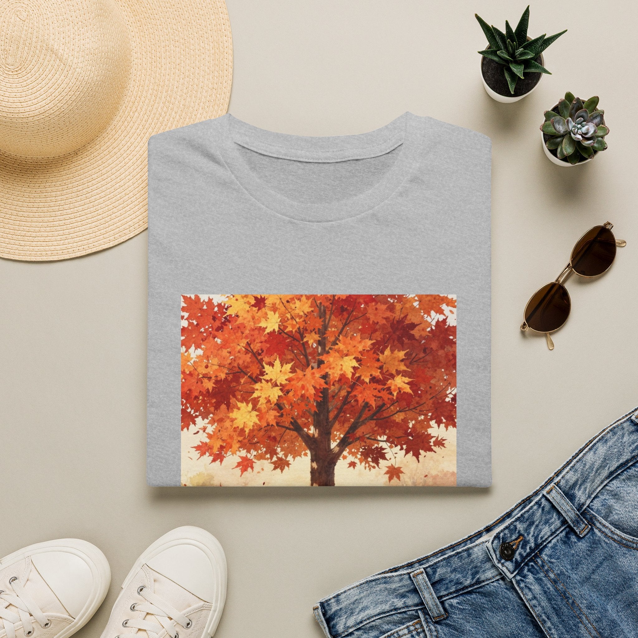 Fall Scene - Unisex Softstyle T-Shirt