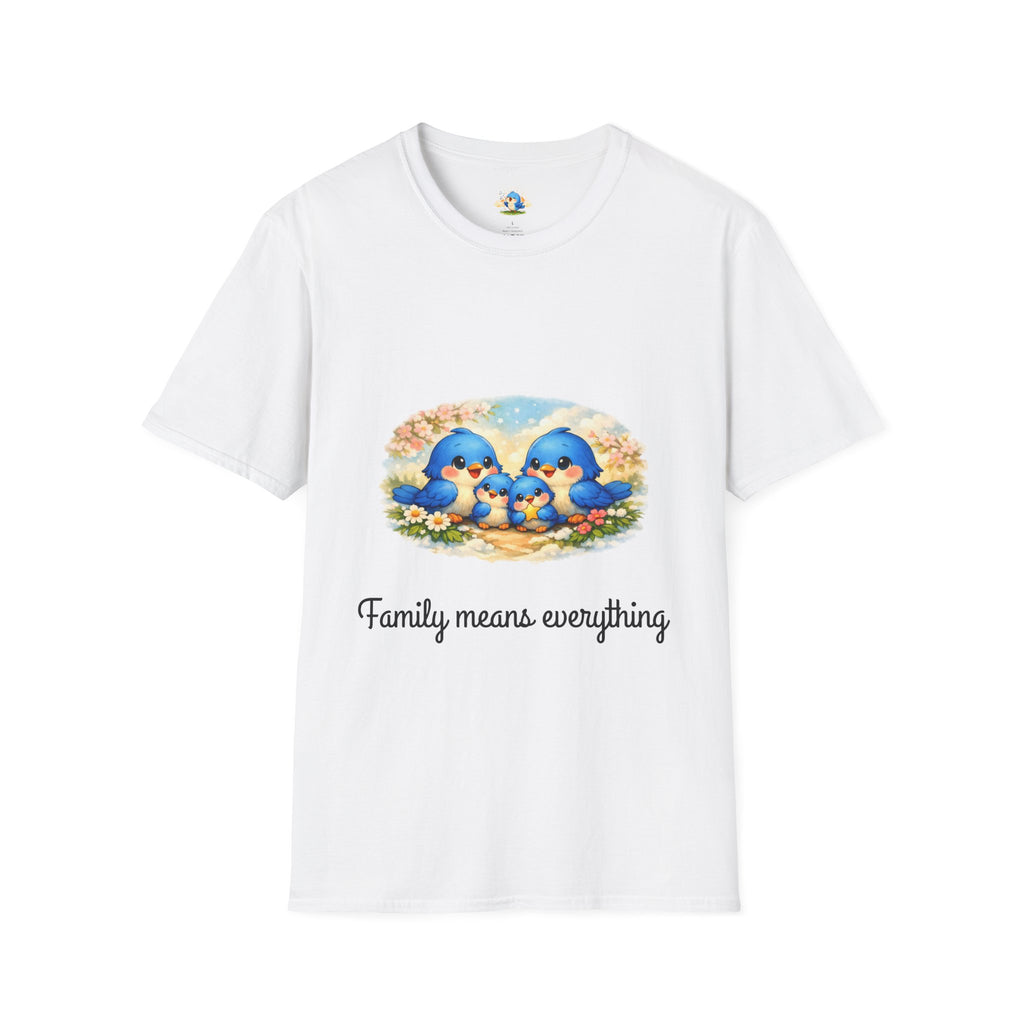“Family Means Everything” Bluebird Family Tee