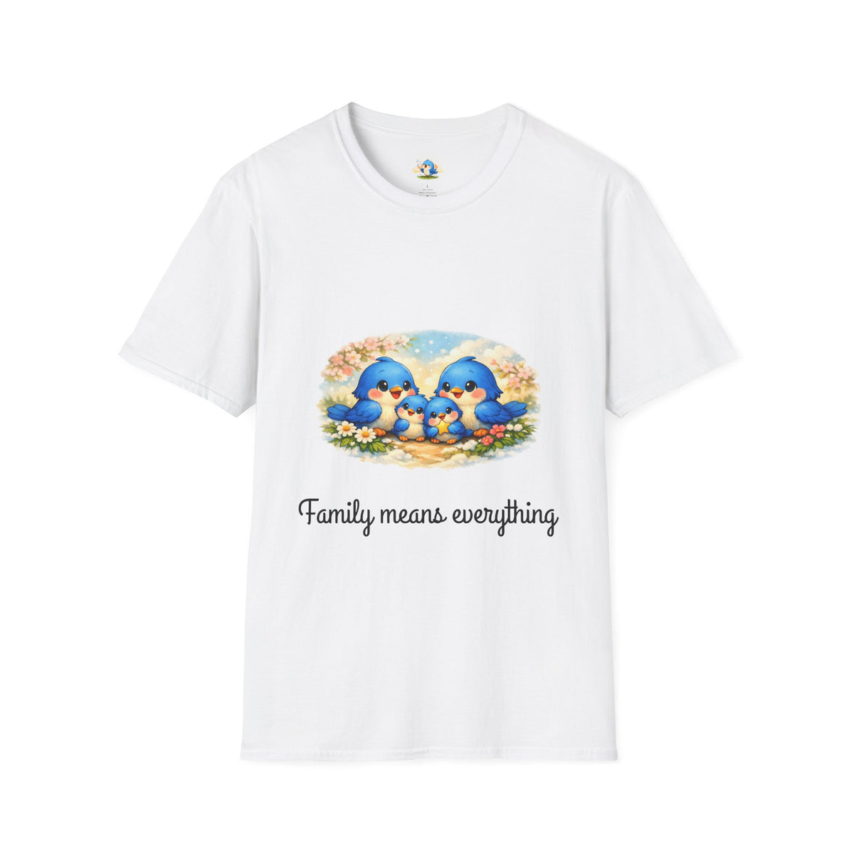 “Family Means Everything” Bluebird Family Tee