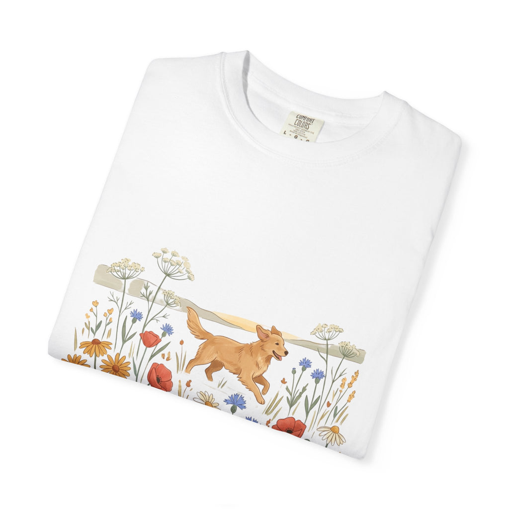 Golden Retriever in Wildflower Meadow T-Shirt