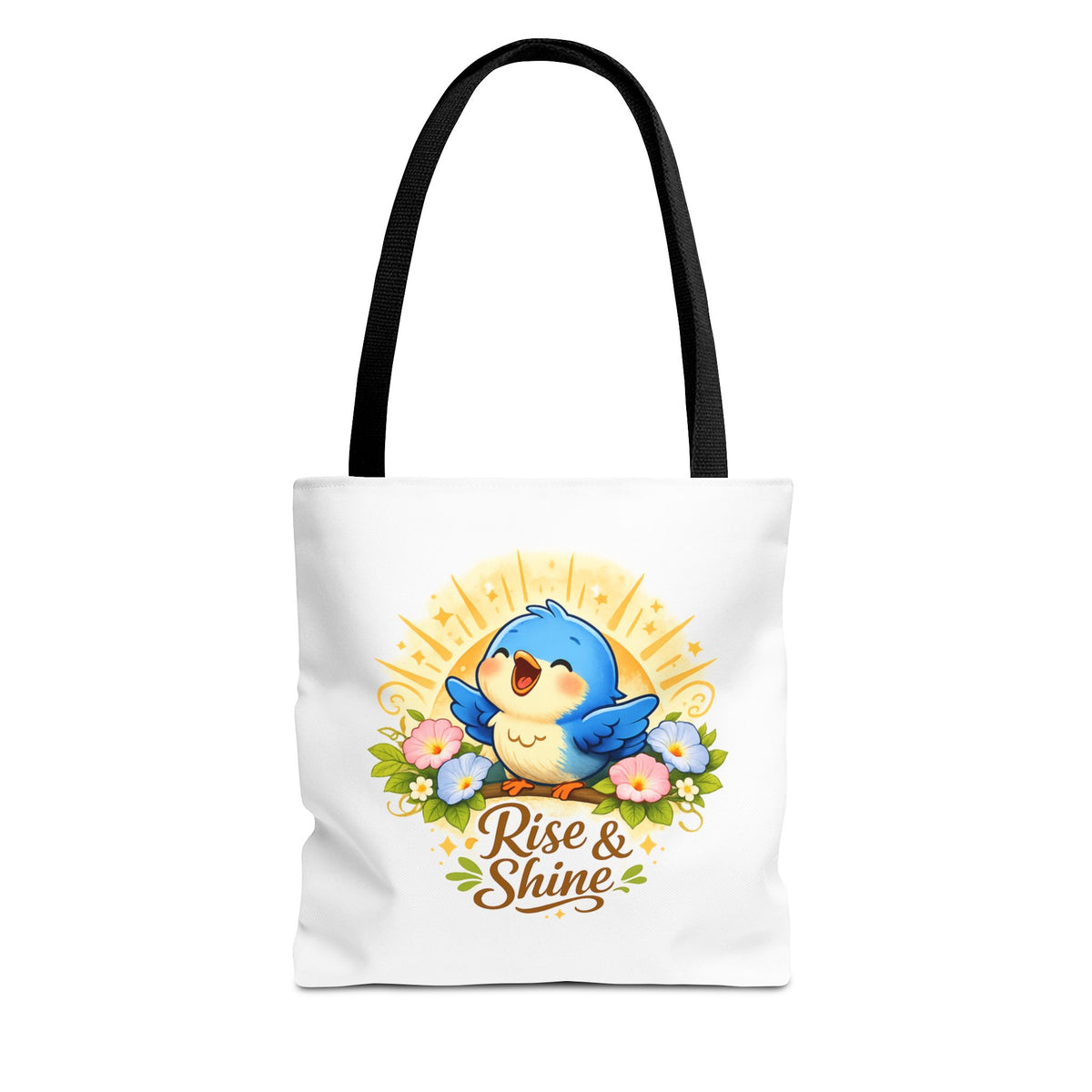 Rise & Shine Premium Bluebird Tote – Inspirational High‑Quality Carryall