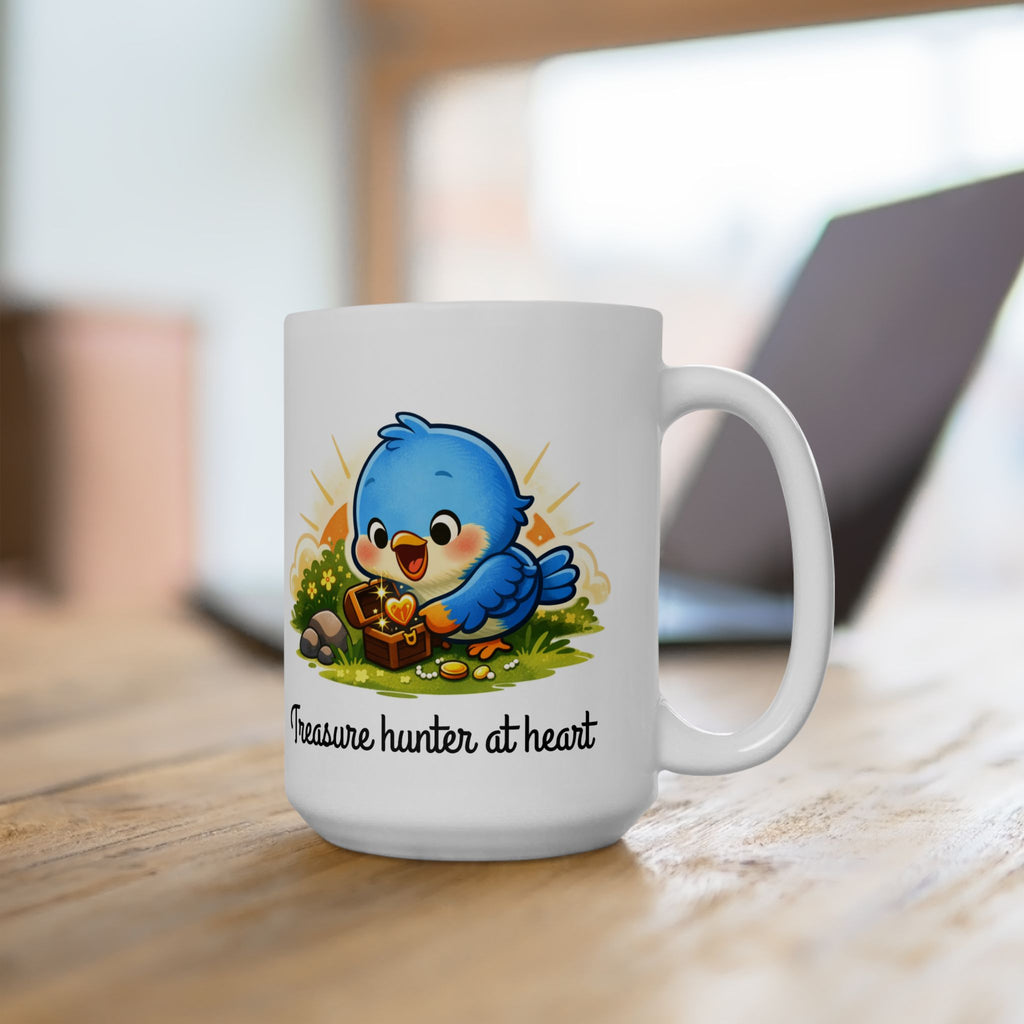 Treasure Hunter at Heart Bluebird Mug – Whimsical Nature Lover Gift (11oz, 15oz)