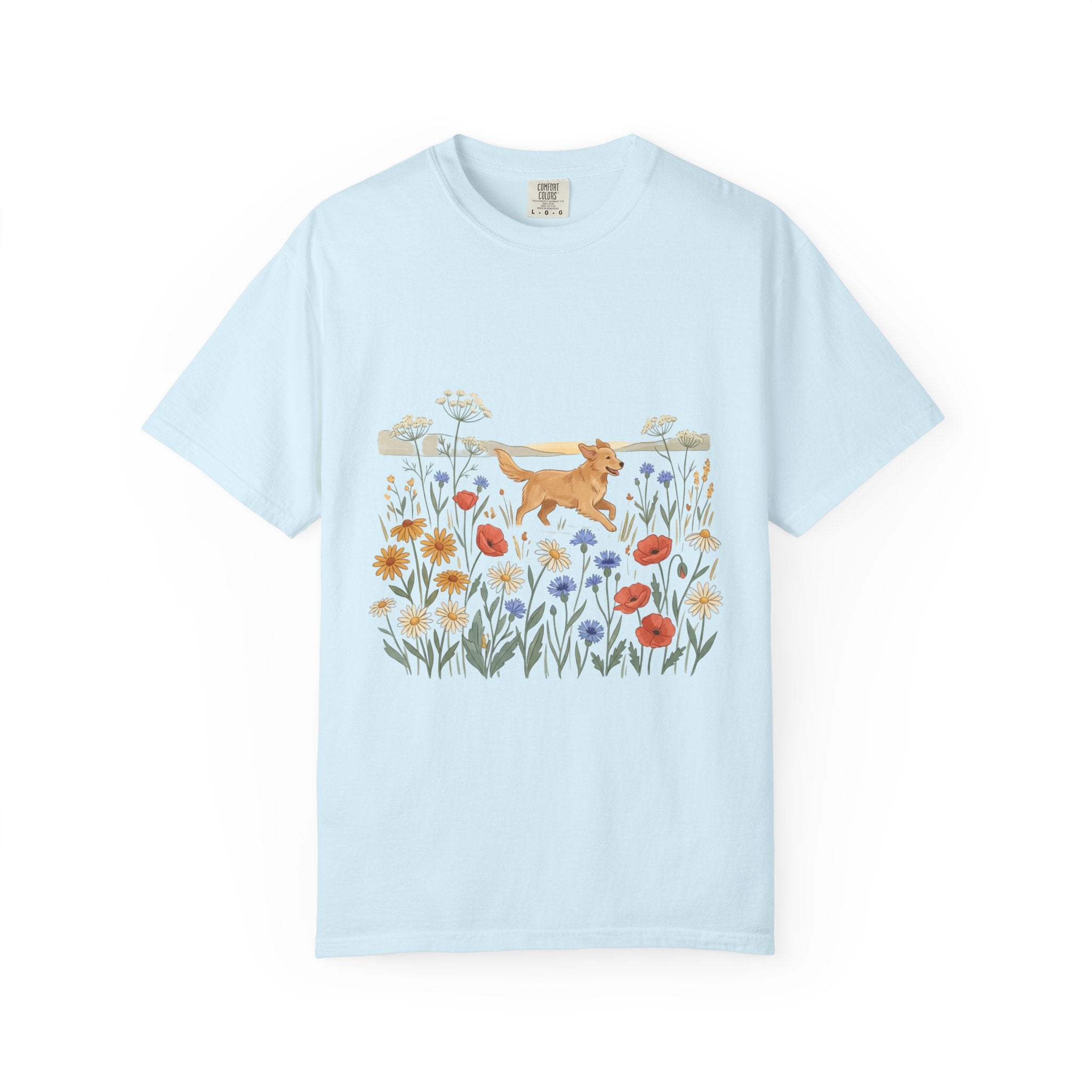 Golden Retriever in Wildflower Meadow T-Shirt