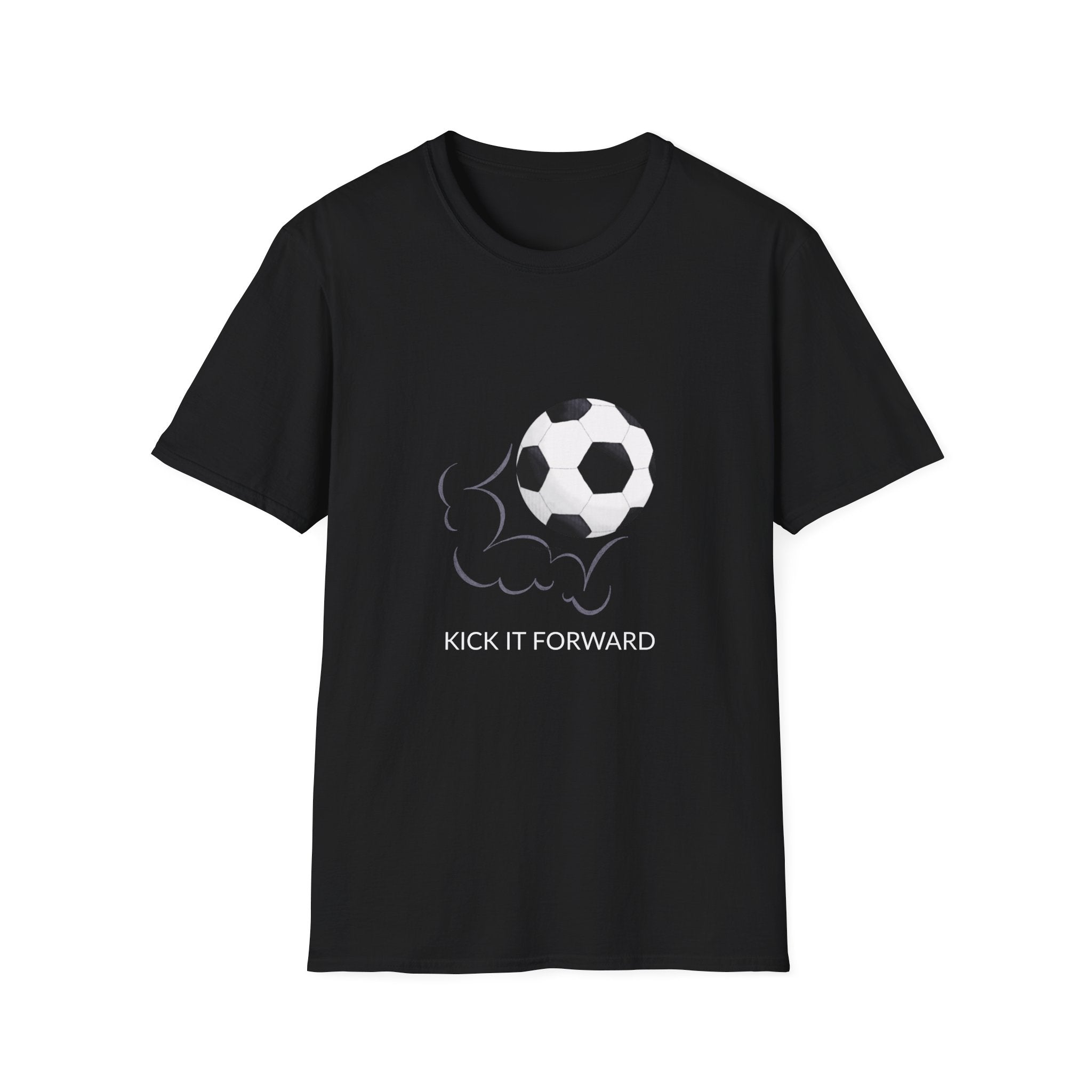 Soccer Kick T-Shirt — Minimal Football Graphic Tee