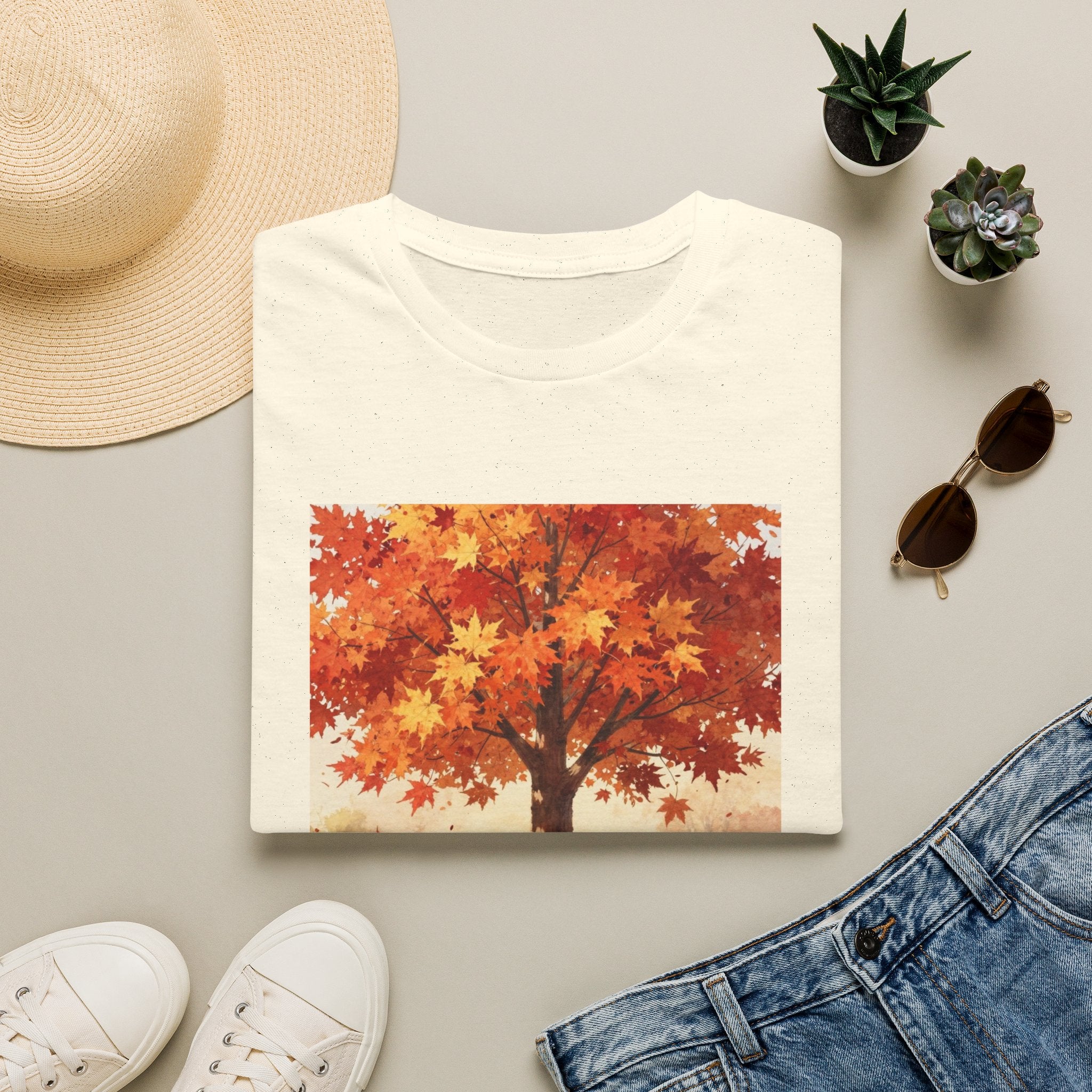 Fall Scene - Unisex Softstyle T-Shirt