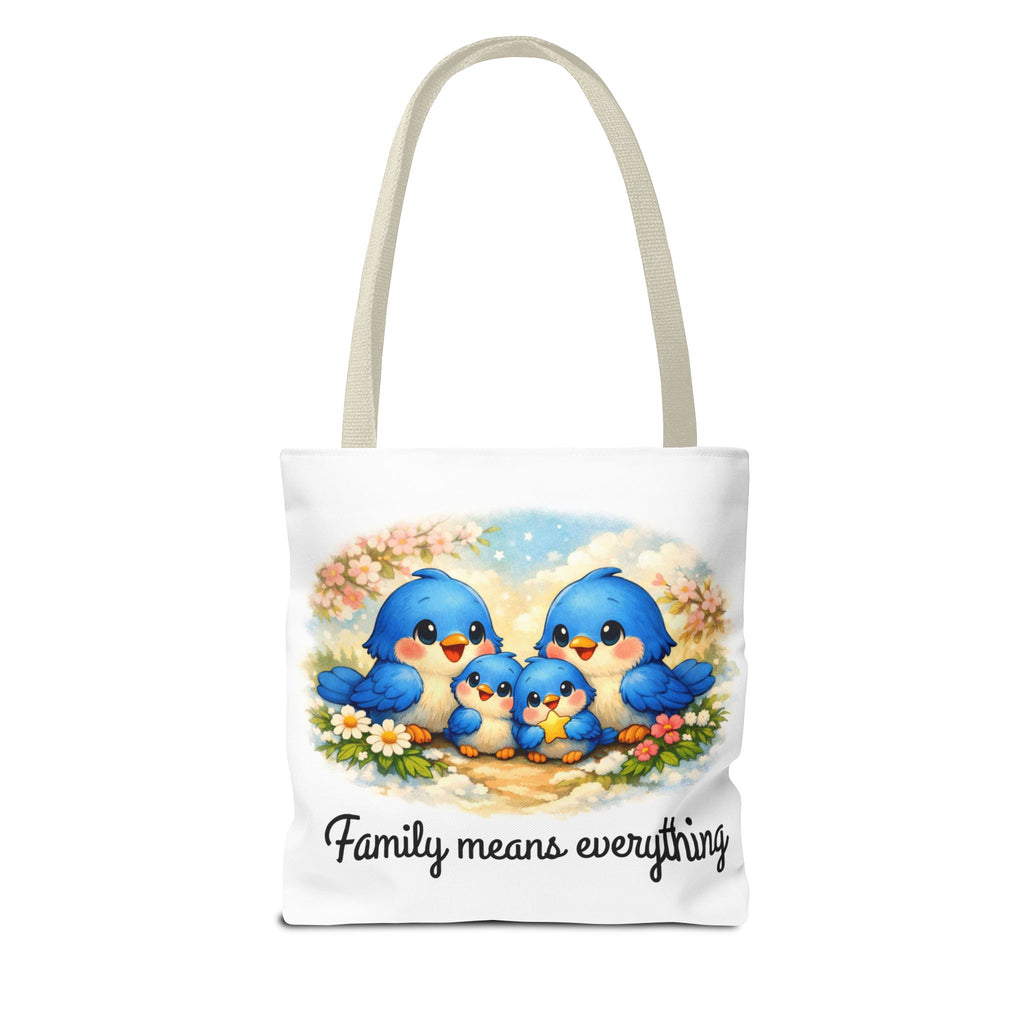 Family Means Everything Bluebirds – Premium Tote Bag