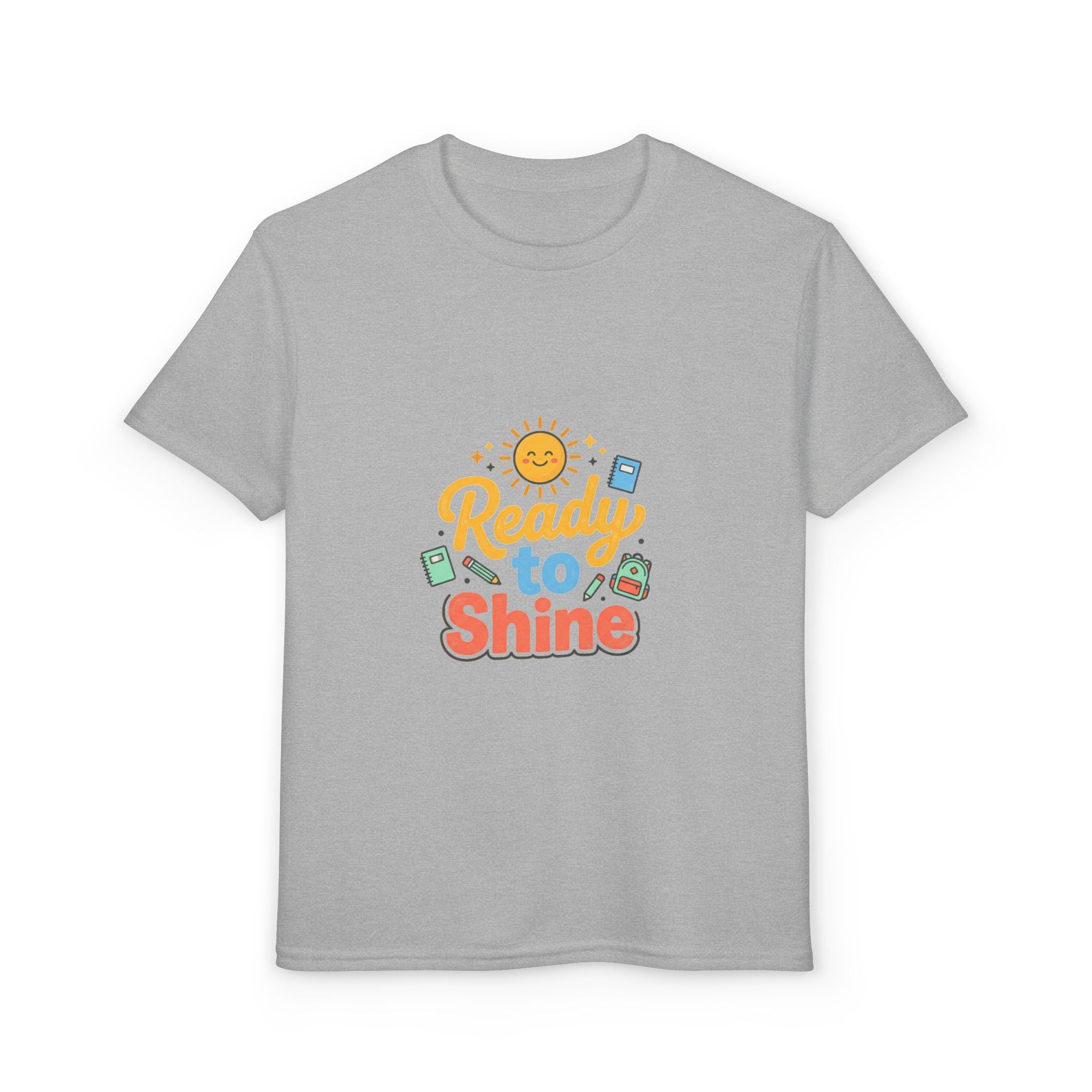 Youth T-Shirt — "Ready to Shine" Sunny Back-to-School Tee