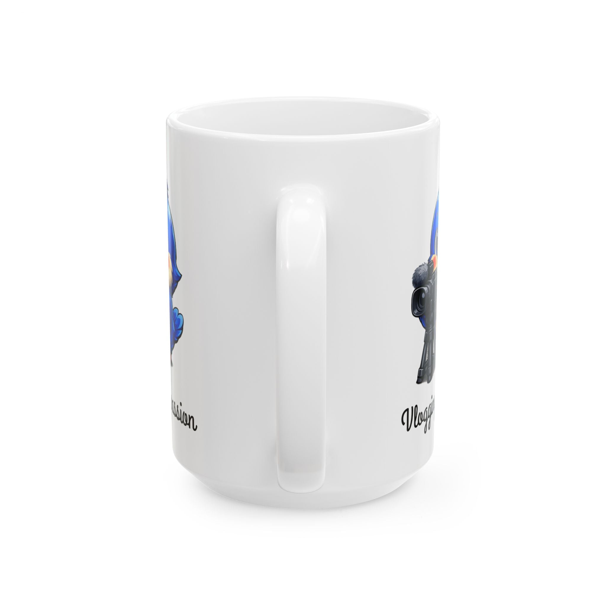 Vlogging Bluebird Mug – Cute Creator Coffee Mug for Content Makers & Influencers
