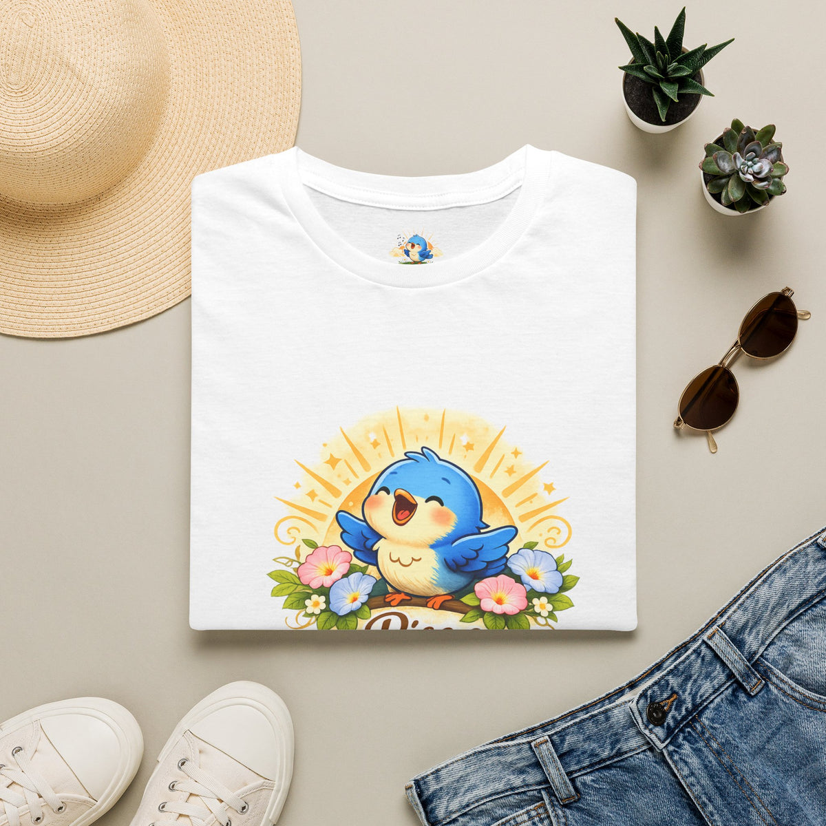 Personalized “Rise & Shine” Singing Bluebird Tee