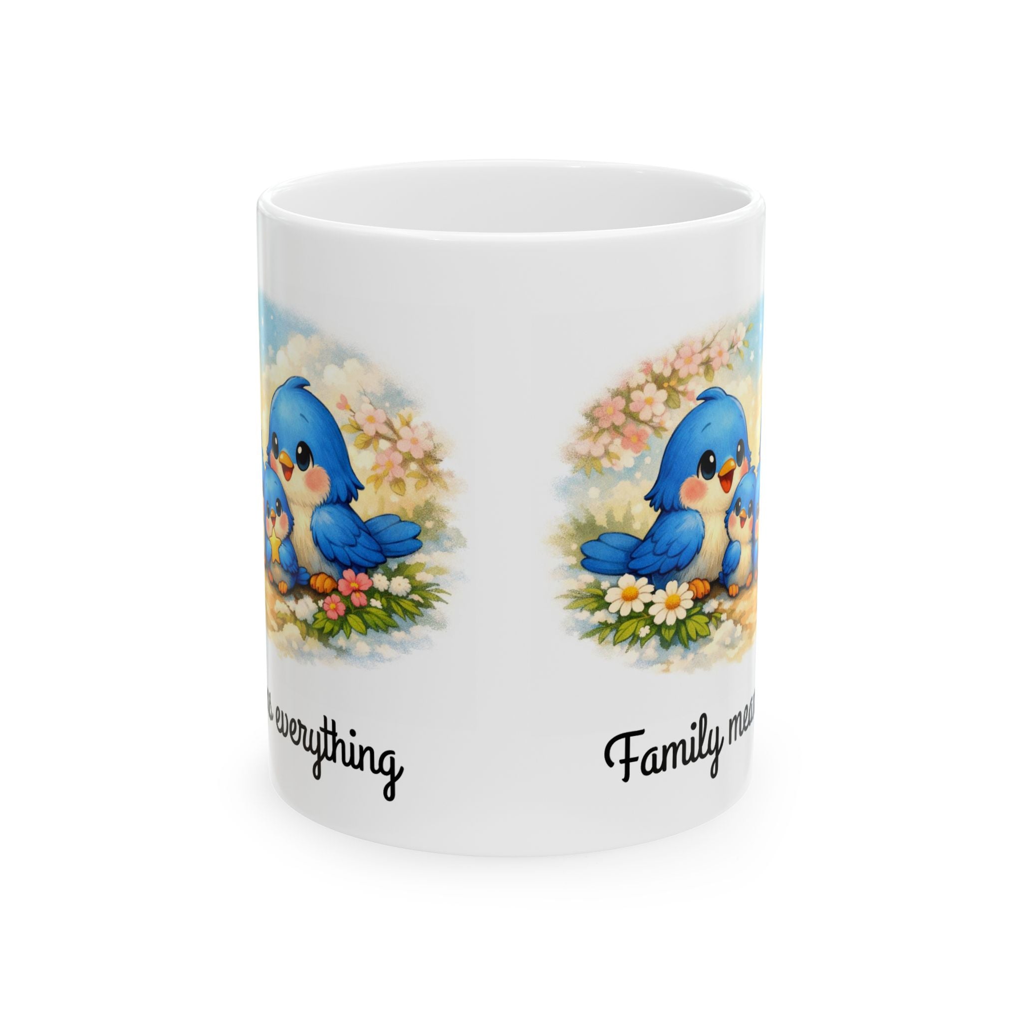 Family Bluebirds Mug – Sentimental Gift for Moms, Grandmas & Bird Lovers
