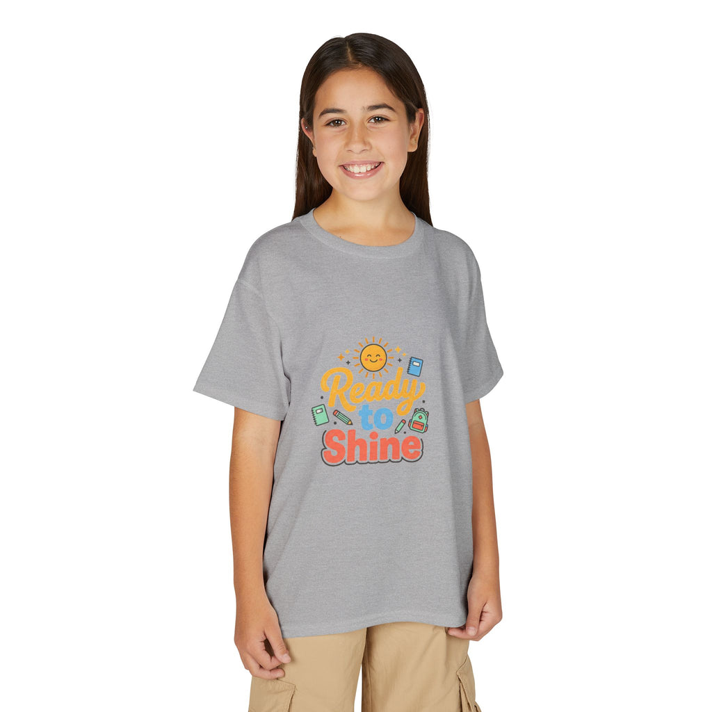 Youth T-Shirt — "Ready to Shine" Sunny Back-to-School Tee