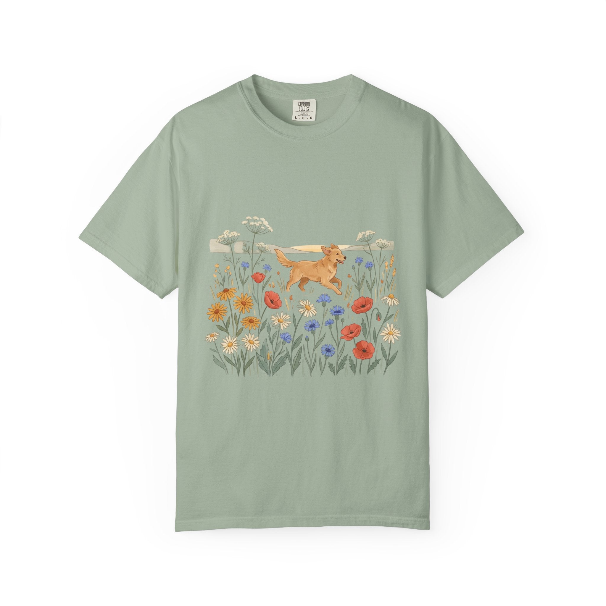 Golden Retriever in Wildflower Meadow T-Shirt