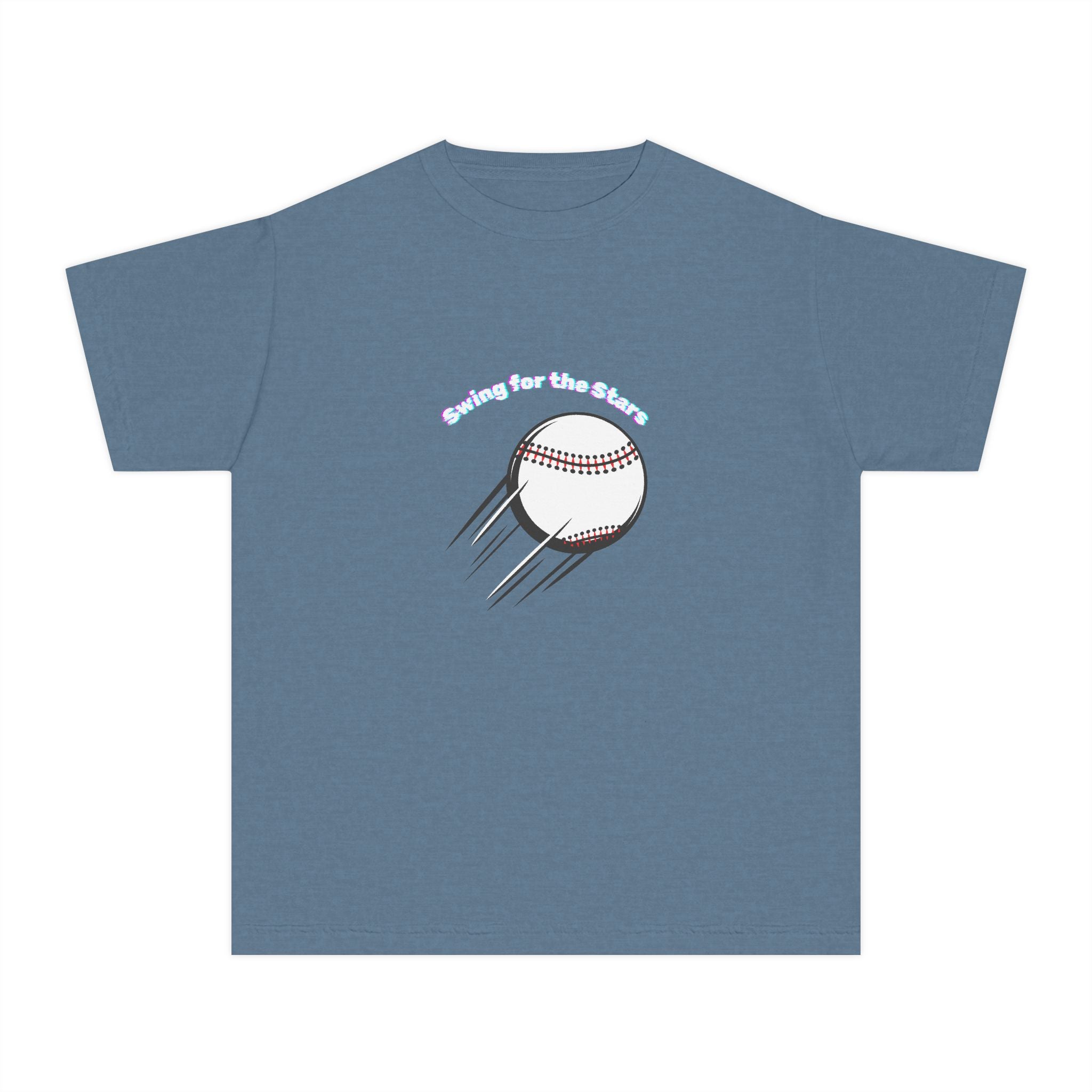 Swing for the Stars Youth Midweight Tee Dark Colors