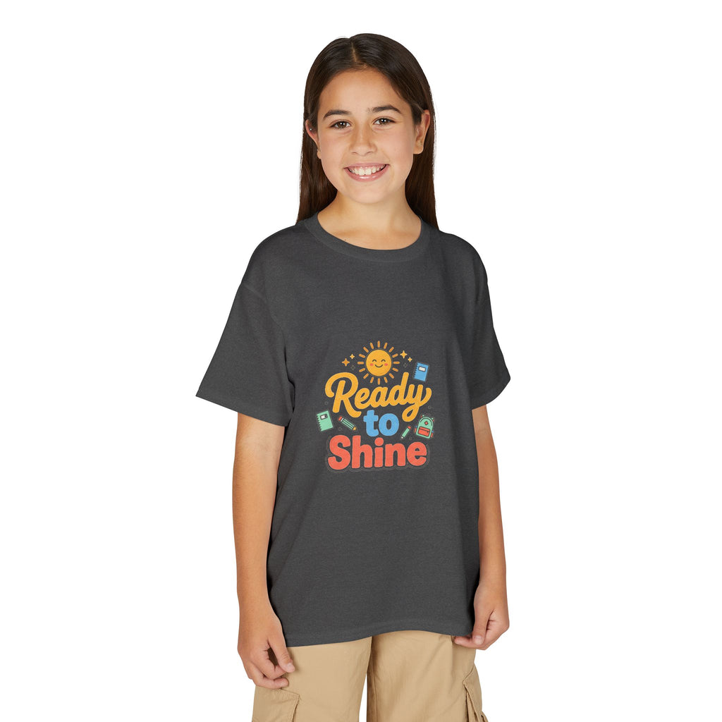 Youth T-Shirt — "Ready to Shine" Sunny Back-to-School Tee