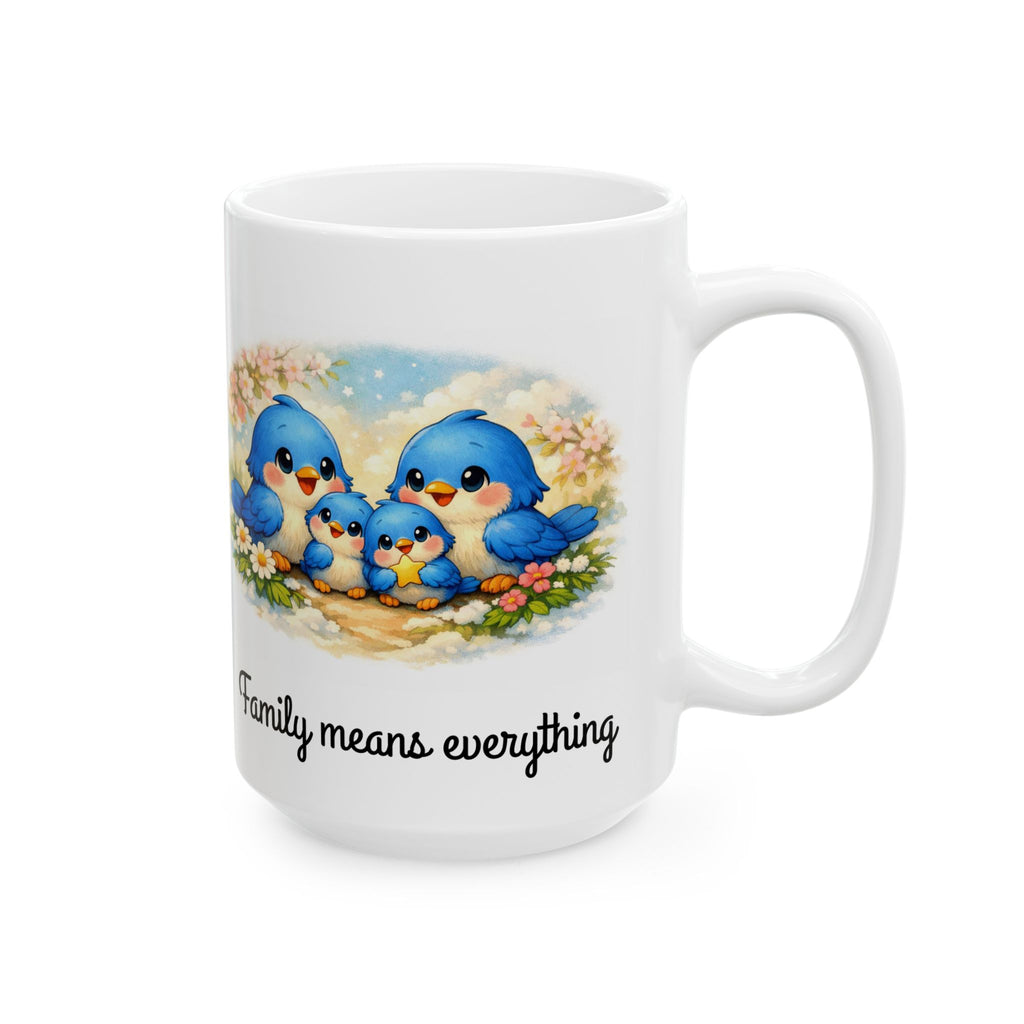 Family Bluebirds Mug – Sentimental Gift for Moms, Grandmas & Bird Lovers