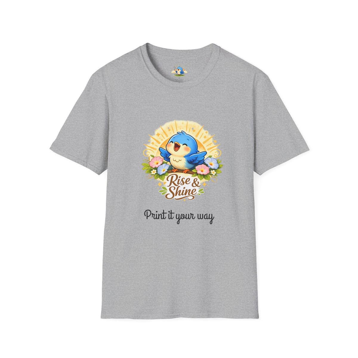 Personalized “Rise & Shine” Singing Bluebird Tee