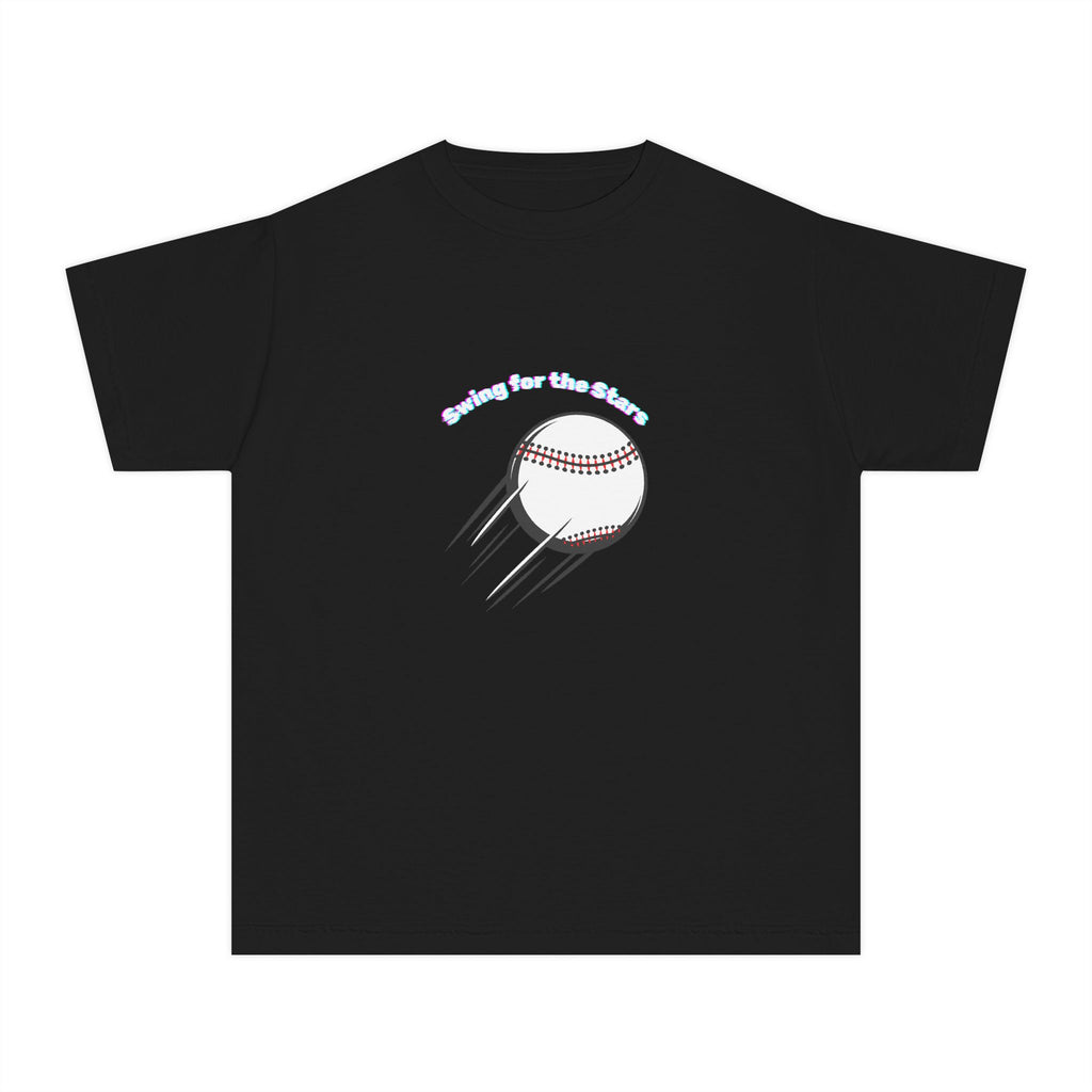 Swing for the Stars Youth Midweight Tee Dark Colors