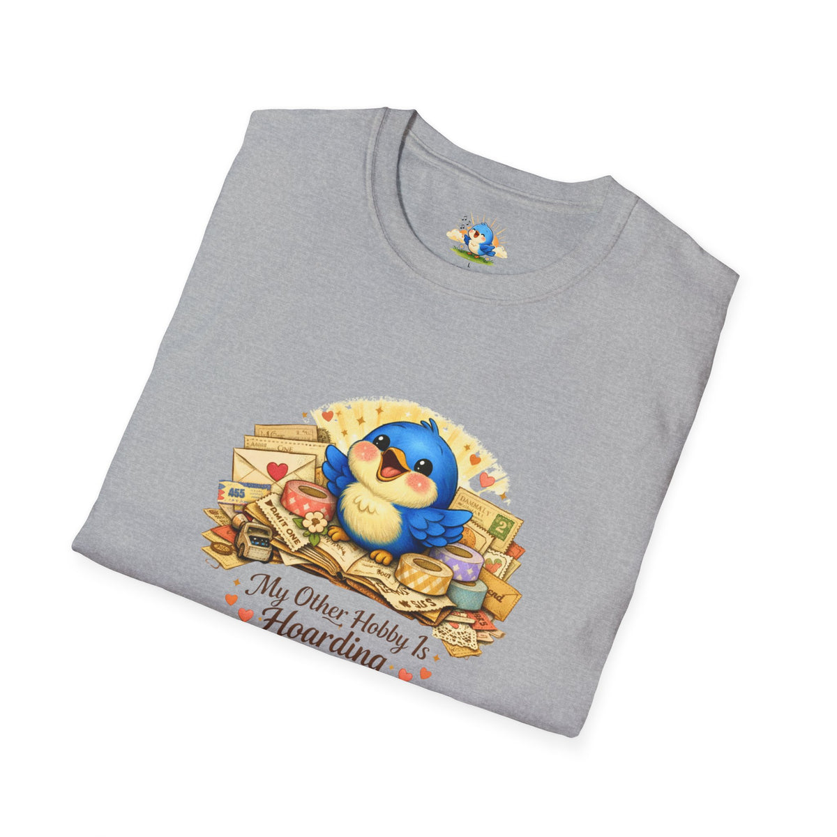 Personalized “My Other Hobby Is Hoarding Ephemera” Bluebird Tee