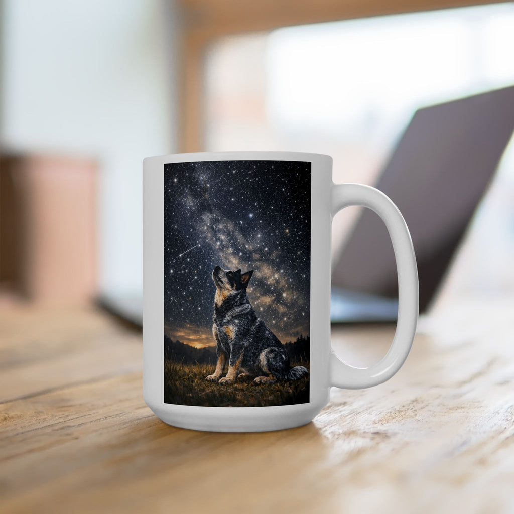 Ceramic Mug - Stargazer Blue Heeler Cattle Dog Coffee Cup