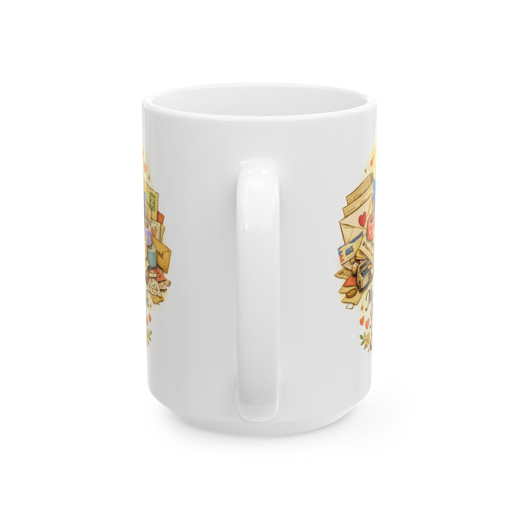 Ephemera Lover Bluebird Mug – Junk Journaling & Scrapbooking Gift for Paper Collectors