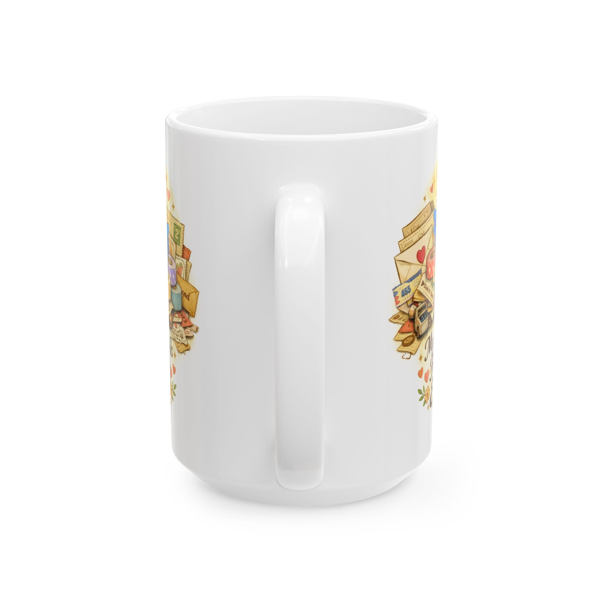 Ephemera Lover Bluebird Mug – Junk Journaling & Scrapbooking Gift for Paper Collectors