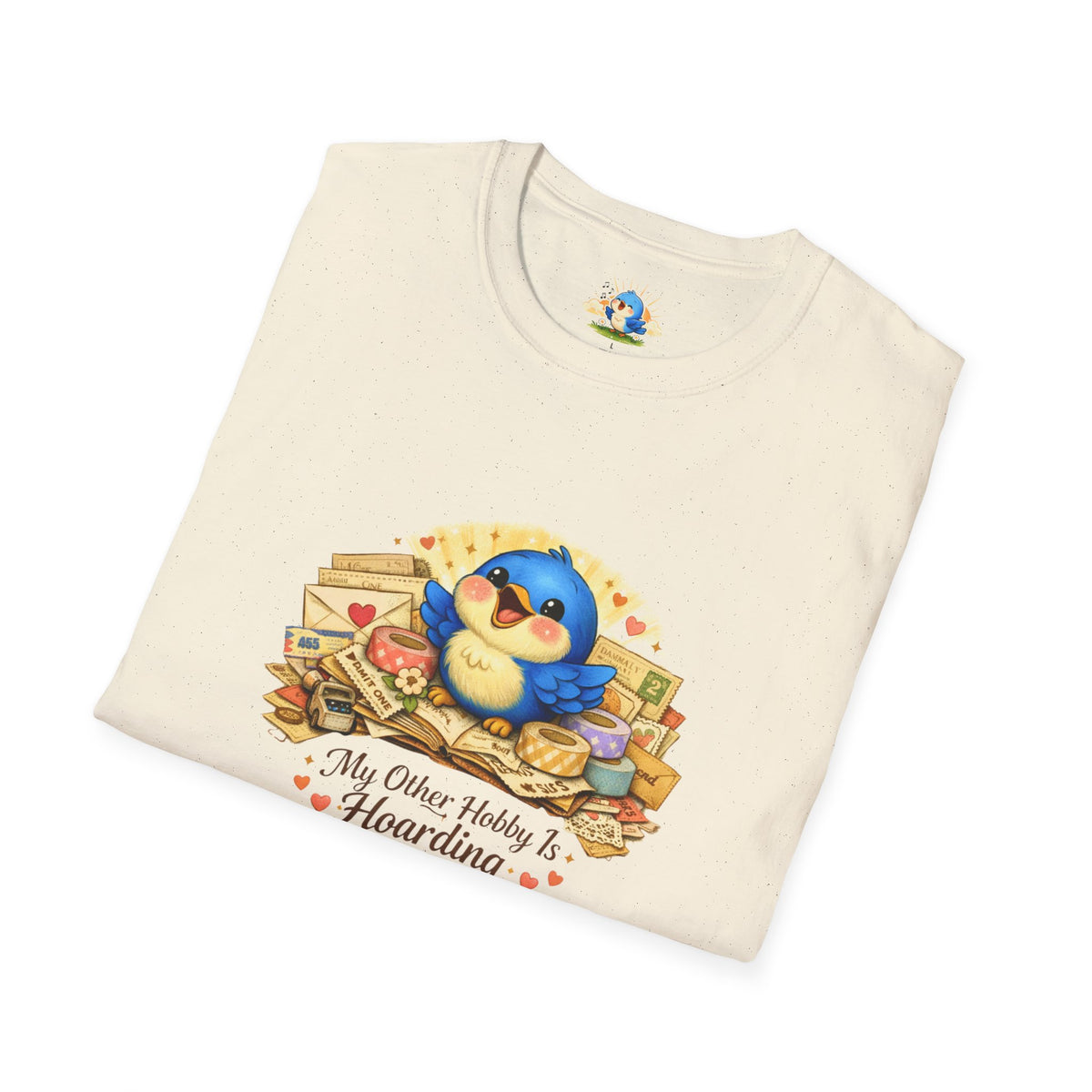 “My Other Hobby Is Hoarding Ephemera” Bluebird Tee