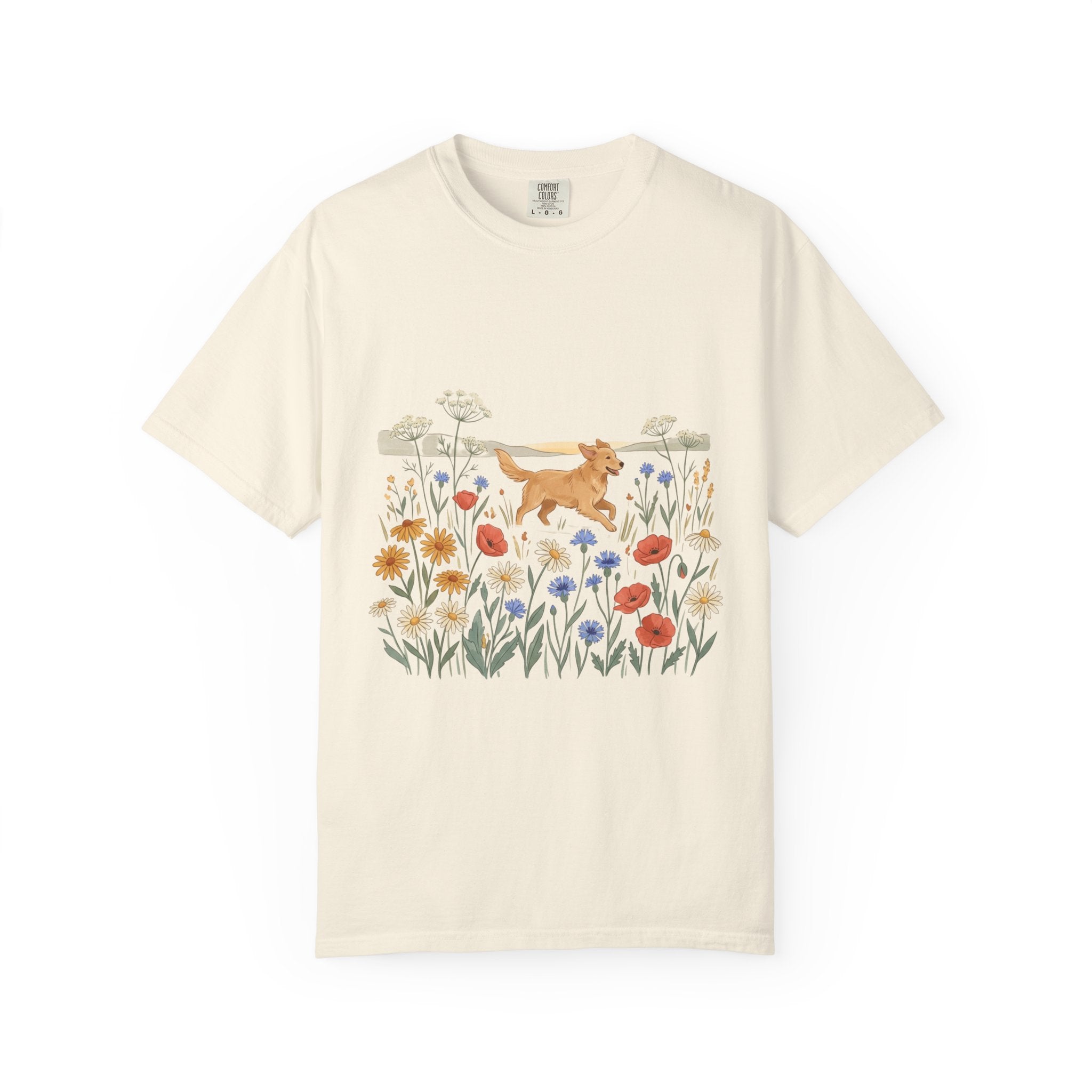 Golden Retriever in Wildflower Meadow T-Shirt