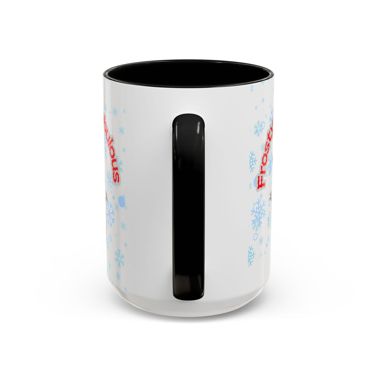 Frosty & Fabulous Christmas Mug – Snowman Winter Coffee Cup, Holiday Hot Cocoa Mug, Cute Snowflakes Design
