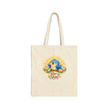 Rise & Shine Bluebird Cotton Tote Bag — Cute Morning Floral Reusable Grocery Tote