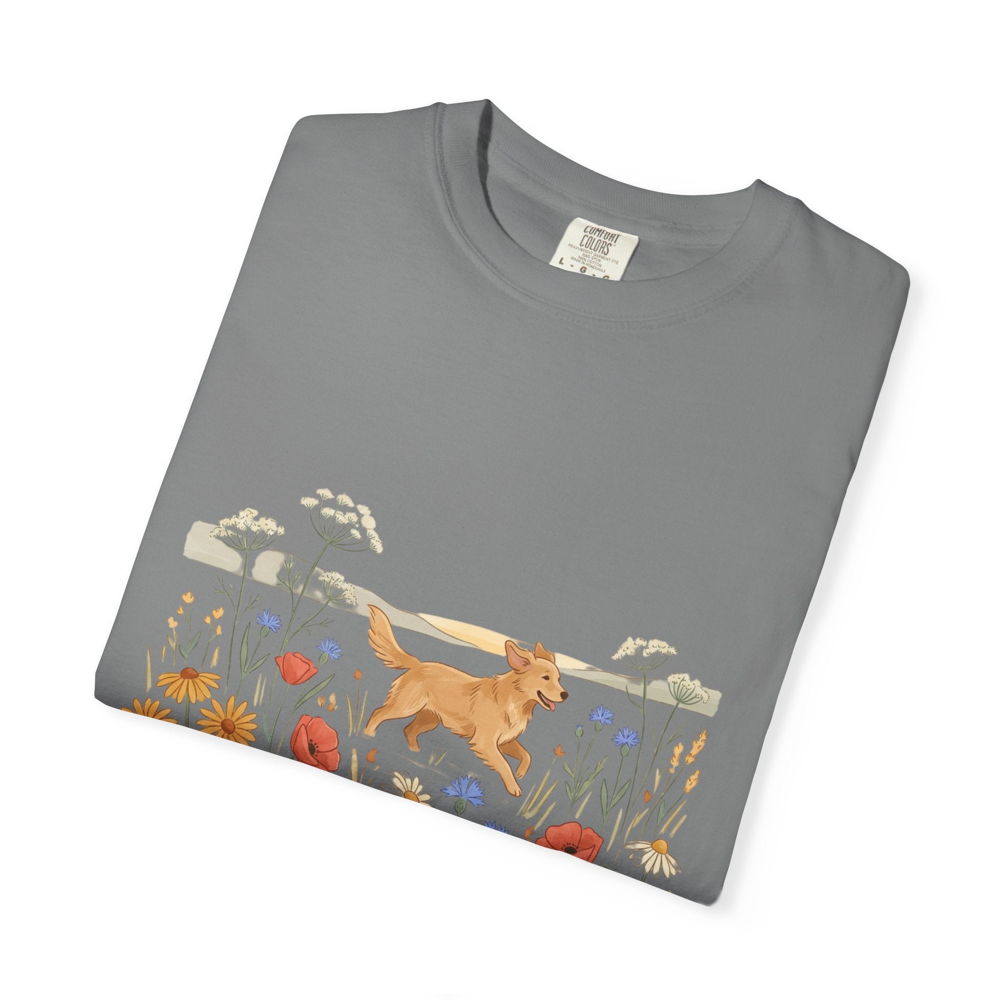 Golden Retriever in Wildflower Meadow T-Shirt
