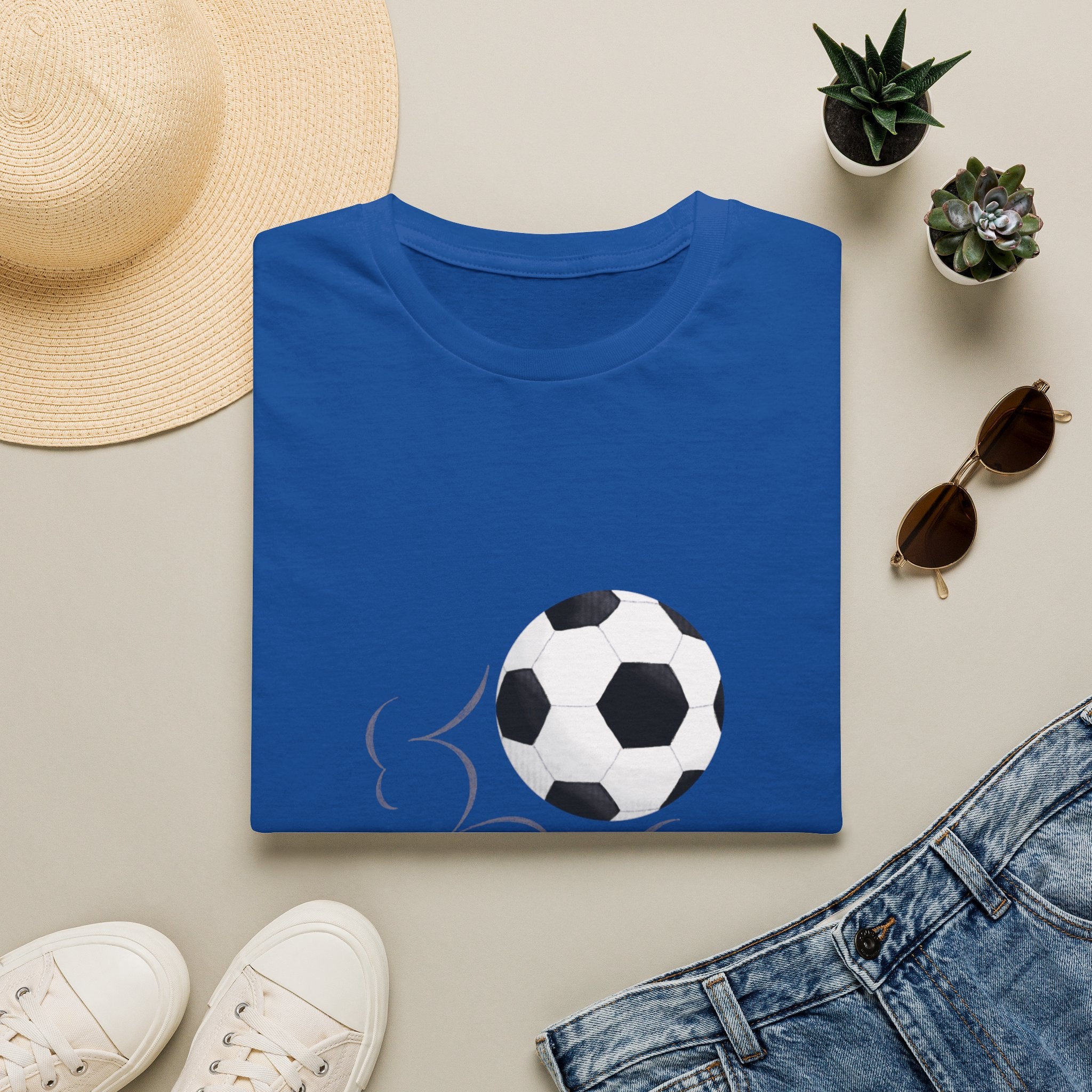 Soccer Kick T-Shirt — Minimal Football Graphic Tee