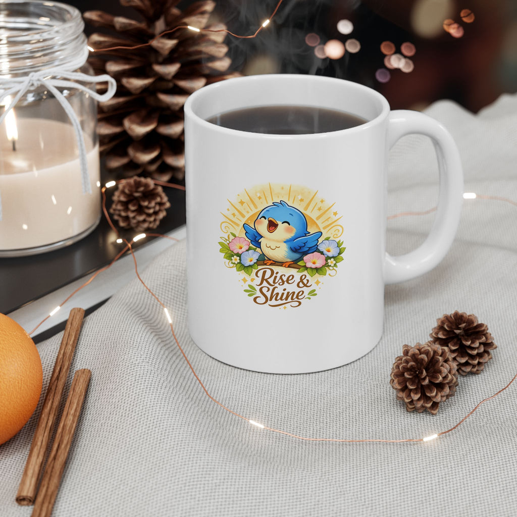 Rise & Shine Bluebird Mug – Cheerful Morning Inspiration