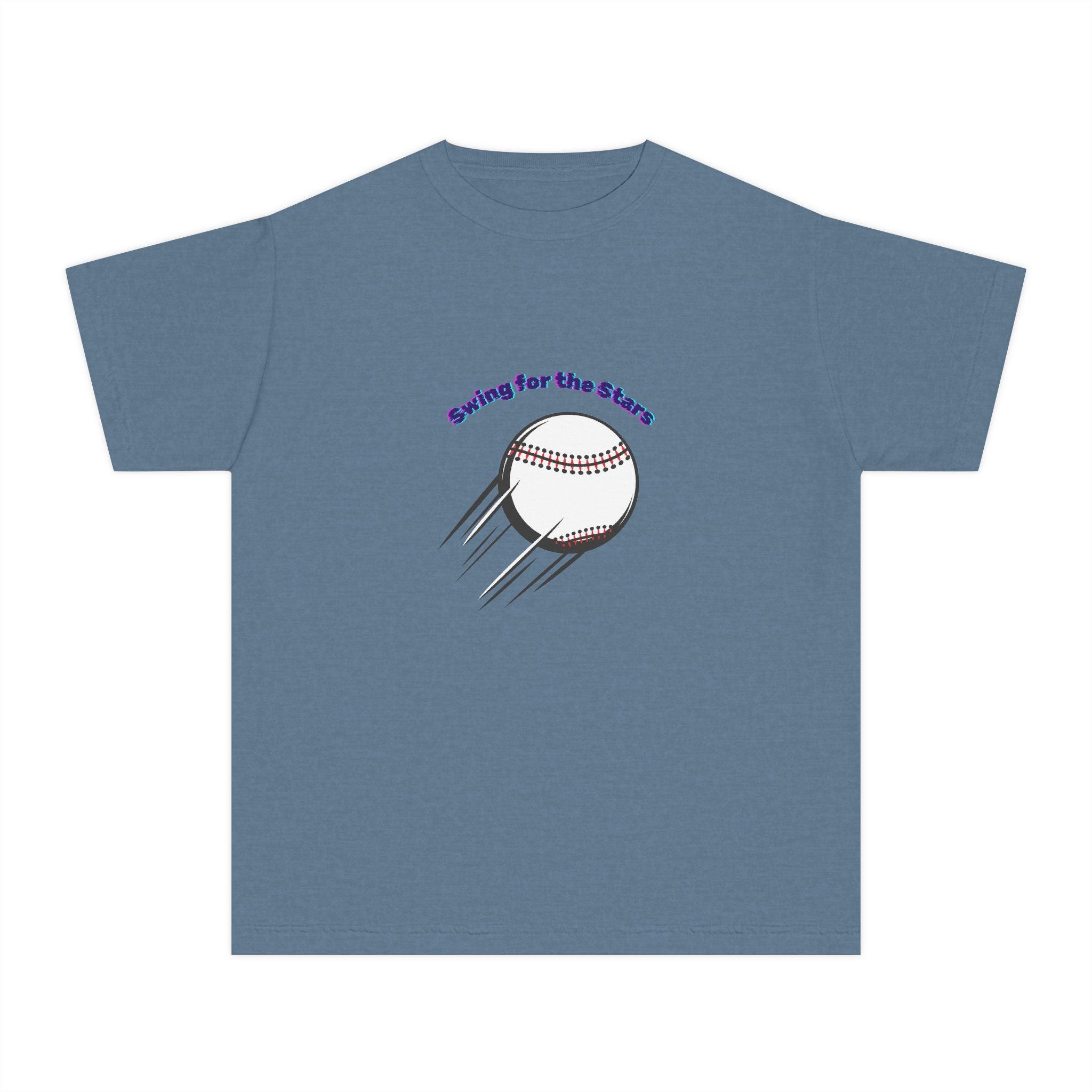 Swing for the Starts Youth Midweight Tee Lighter Colors