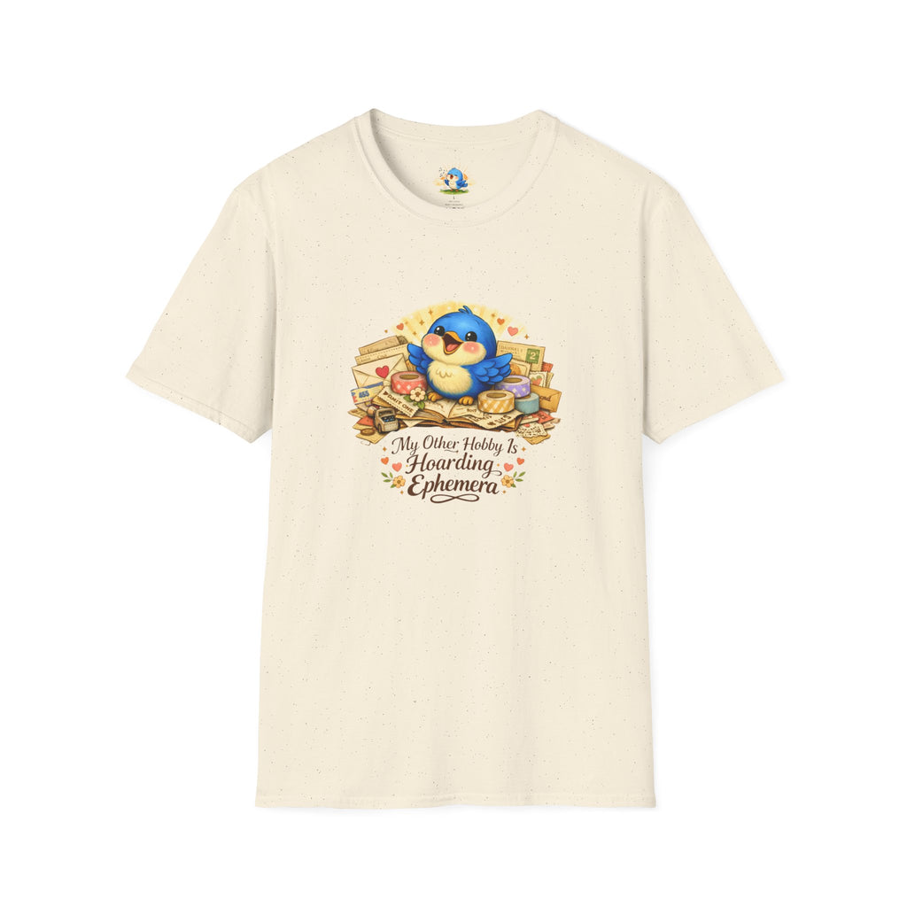 “My Other Hobby Is Hoarding Ephemera” Bluebird Tee