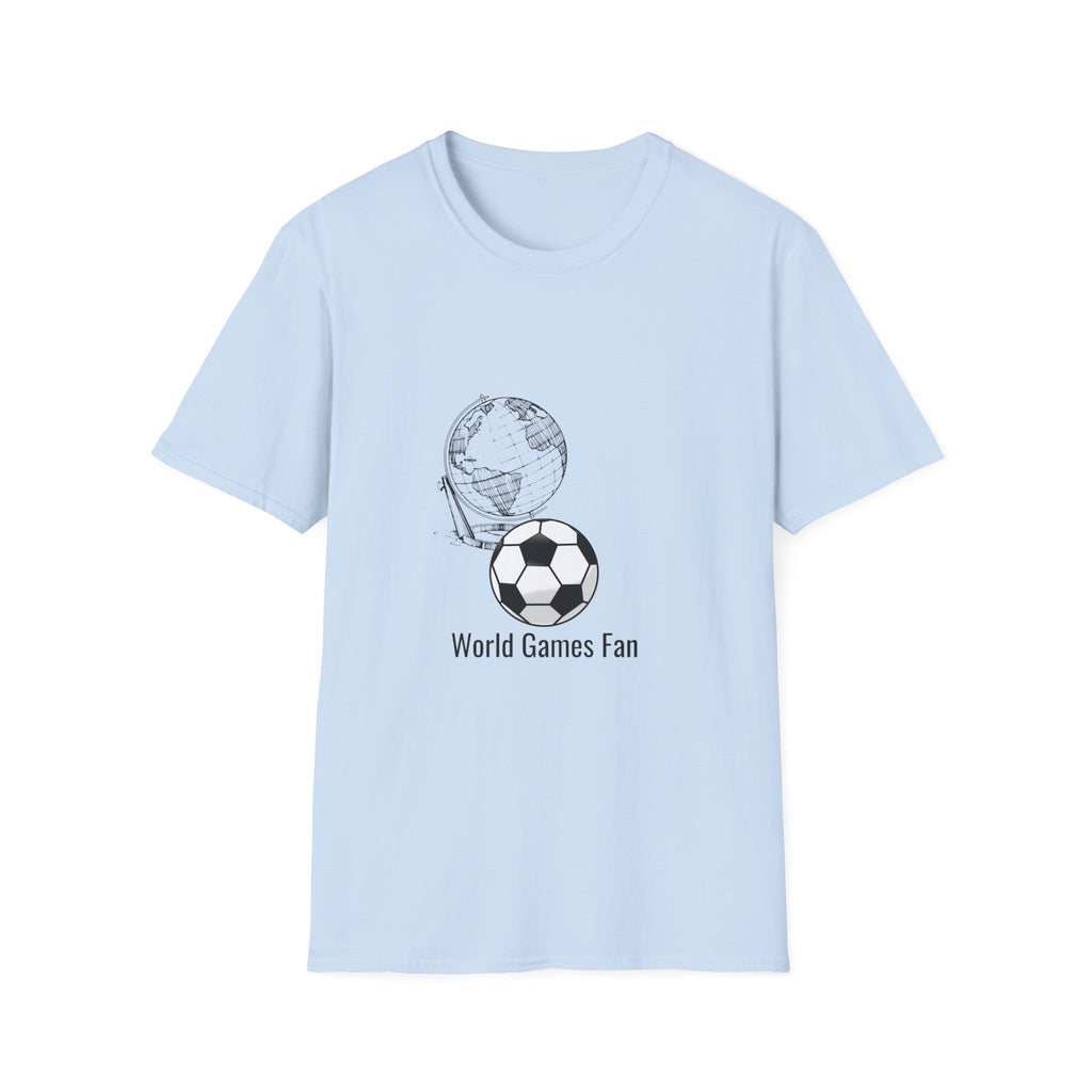 Soccer World Fan T-Shirt – 'World Games Fan' Graphic Tee