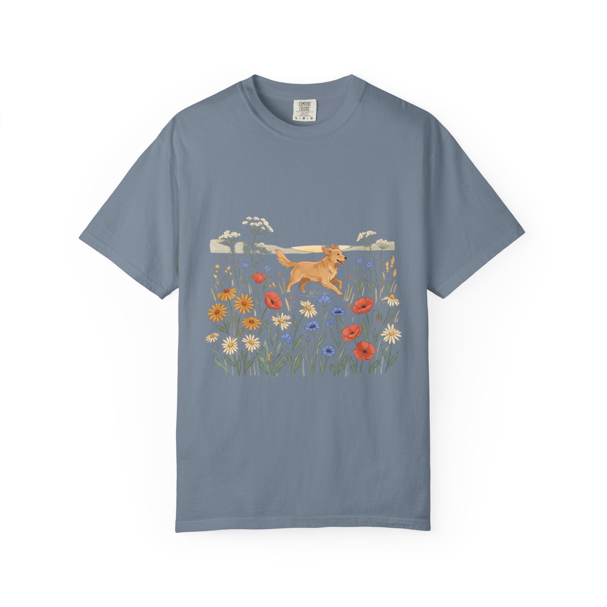 Golden Retriever in Wildflower Meadow T-Shirt