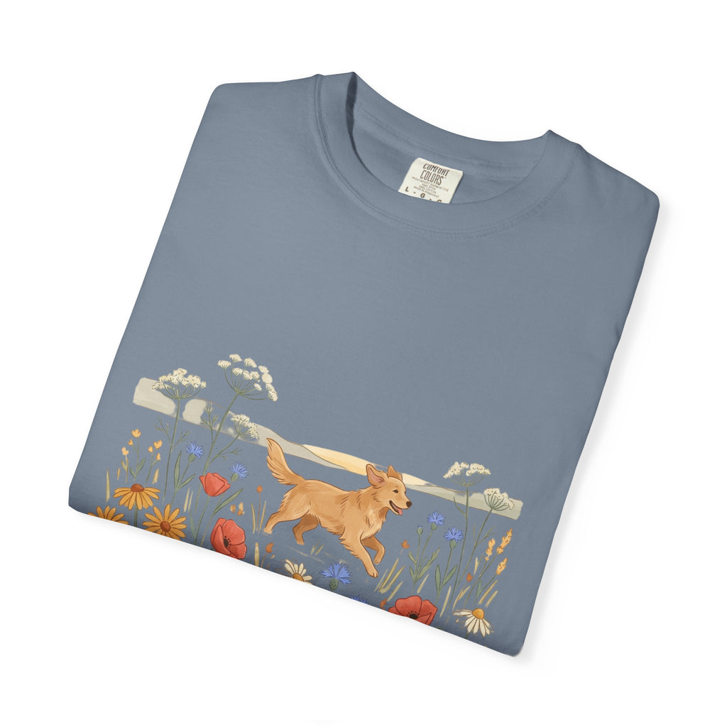 Golden Retriever in Wildflower Meadow T-Shirt