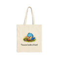 Treasure Hunter Bluebird Tote Bag – Whimsical Nature Lover Bag for Collectors & Dreamers