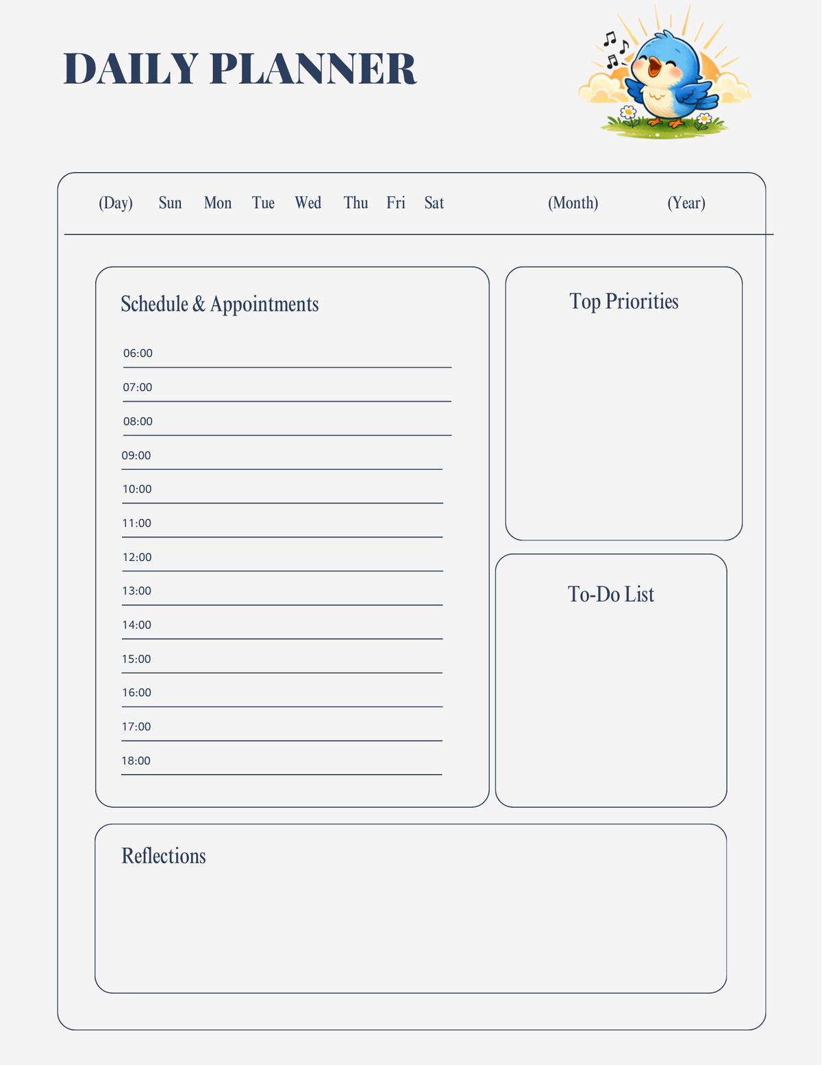 Daily Planner Page