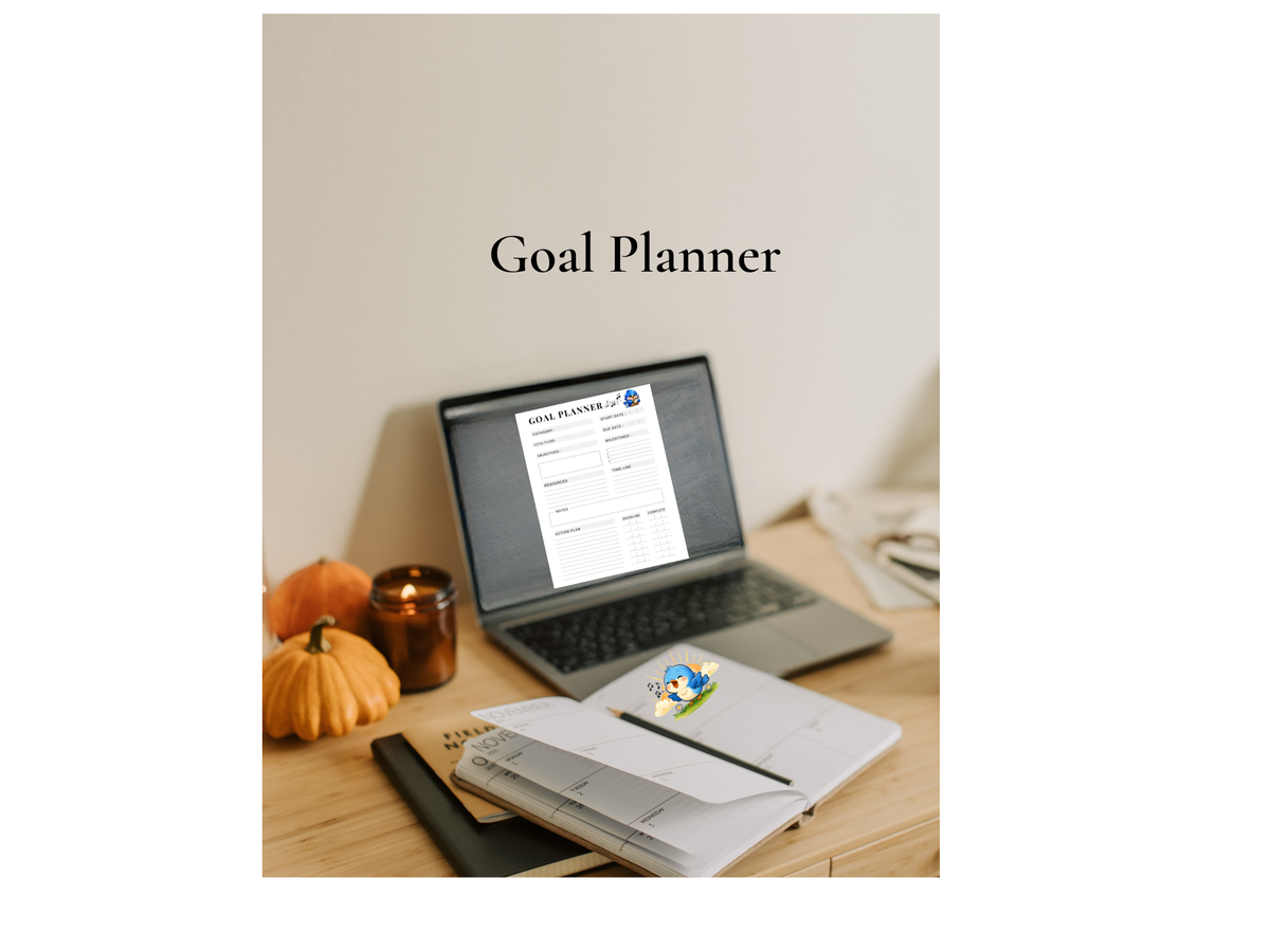 Goal Planner Printable – Milestones & Action Steps (Digital Download)
