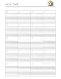 Monthly Planner Page